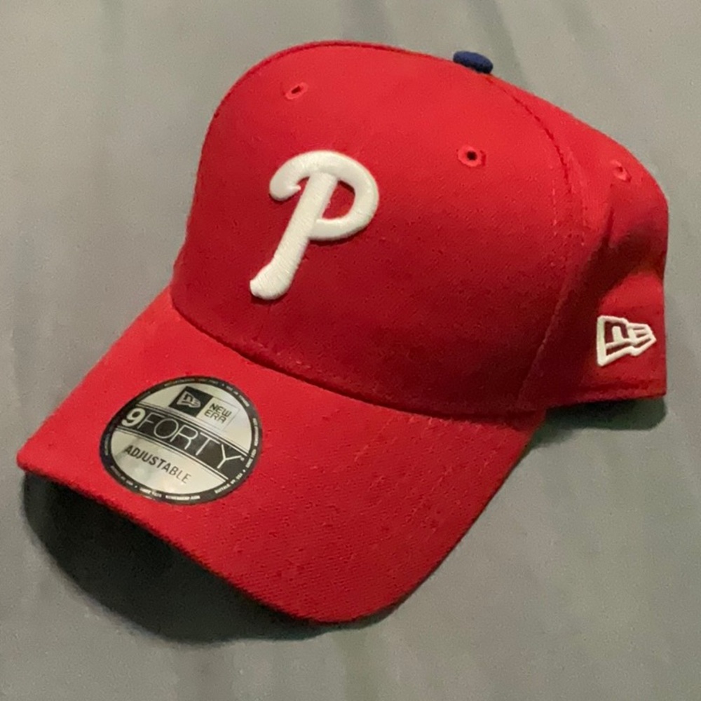 New Era Cap 9Forty adjustable PHILLIES hat, velcro , CAPITOL LOGO EMBROIDERED